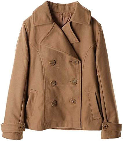 Pコート ピーコート レディース ショート ショート丈 ネイビー 通学 学生 女子 おおきいサイズ 大きいサイズ 軽量 軽い ベージュ 黒 コート ジャケット 通販 Amazon