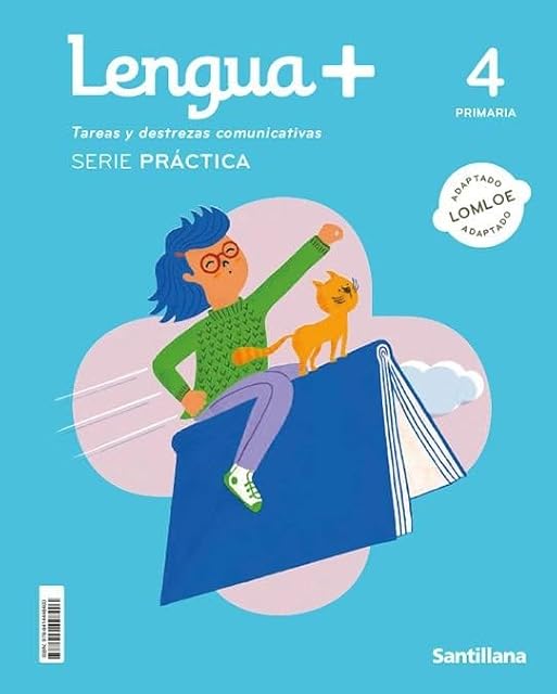 Portada de Lengua + Serie Practica 4º Educacion Primaria Ed 2023