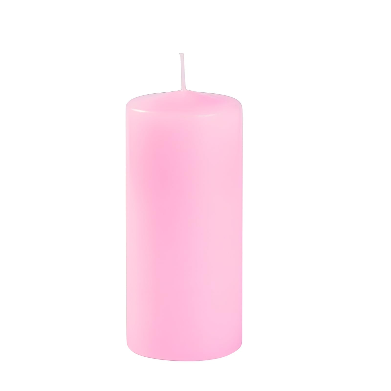 Risthò Wax Candles, Powder Pink, Diameter 5 cm, Height 12 cm, Pack of 9