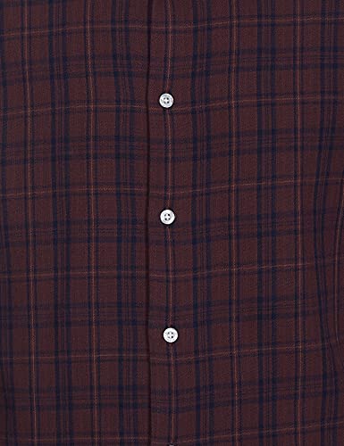 Image of Marks & Spencer Men's Regular (Shirt Wine XS)