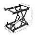 Electric Scissor Lift Table - 250lbs Capacity, Adjustable Height 8.27-22.83in, Hydraulic Industrial Platform, Remote-Controlled Tool Tray for Material Handling, Black