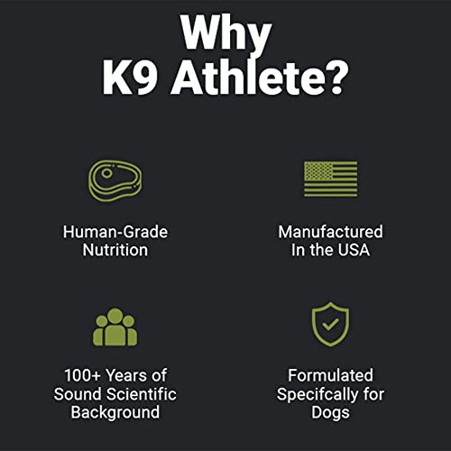 K9 Athlete - New Dog | Dog Joint Supplement & Dog Multivitamin - Puppy & Senior Dog Vitamins - Joint Supplement For Dogs - Multivitamin For Dogs & Dog Joint Health - Vitamins For Dogs #TOP6