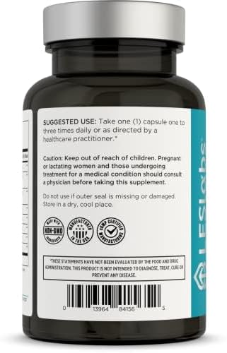 LES Labs Inflammatory Health – Joint Support, Muscle Function & Relaxation, Mobility– Turmeric, Boswellia, Quercetin, Ginger & CoQ10 – Non-GMO Supplement – 60 Capsules - Image 2