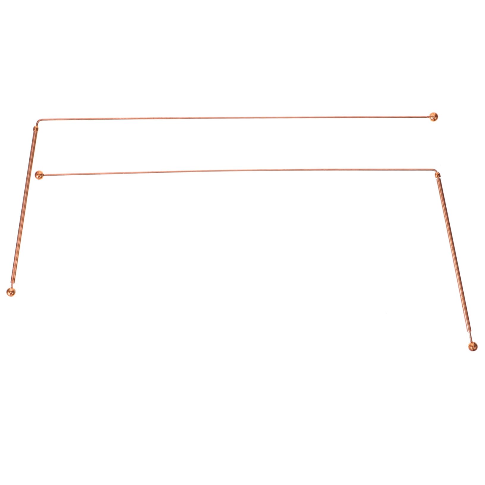 BRIGHTFUFU Copper Dowsing Rods 2 Pieces Divining Rods for Spirits Water Detection Treasure Seeking