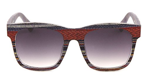 Native American Tribal Print Fabric Arms Square Oversized Sunglasses2