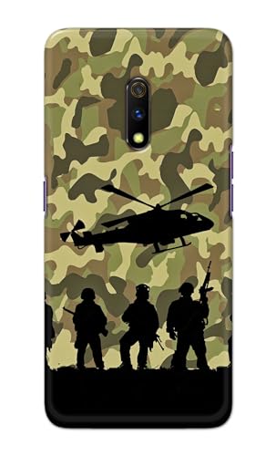Image of Printed Hard Back Cover Case for Realme X | Oppo K3 Back Cover (Army) -1111