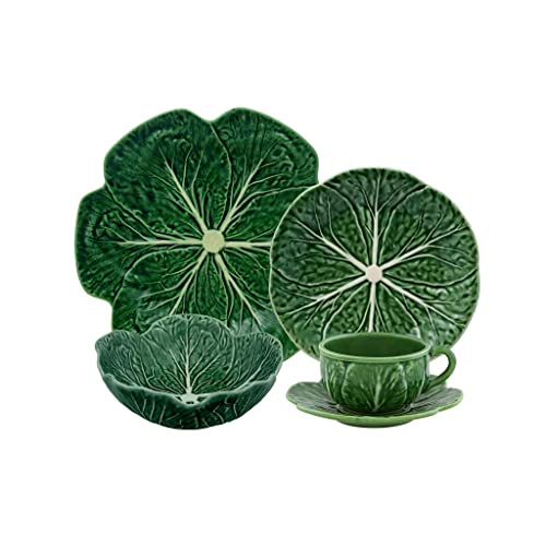 Bordallo Pinheiro Cabbage 5-Piece Dinnerware Set Green
