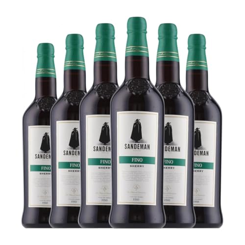 Sandeman Porto Fino Jerez-Xérès-Sherry 75 cl Vino generoso (Caja de 6 Botellas de 75 cl)
