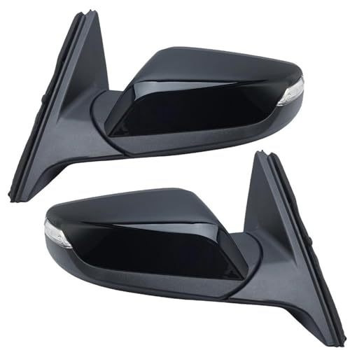 Retrovisor Exterior Espejo Retrovisor Lateral De 12 Pines Para Chevy Para Malibu (2016-2022) Color Negro Accesorios Para Coche Espejo Completo(1pair)