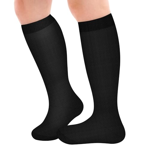Ammiko Kids Soccer Socks Knee High Socks Youth Football Socks Uniform Socks Long Tube Socks Girls Boys Baseball Socks