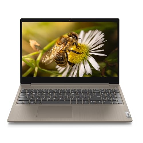 Image of Lenovo IdeaPad 3 15.6 inch FHD Anti-Glare Laptop, Intel Core i3-1115G4 up to 4.1GHz, 8GB DDR4, 512GB SSD, Webcam, HDMI, Bluetooth, Fingerprint Reader, Windows 10 Home S, TWE Mouse Pad, Almond
