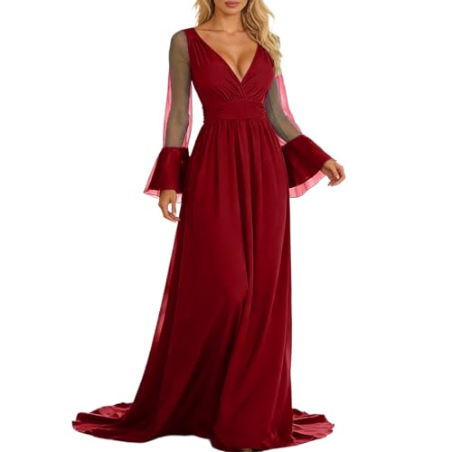 Robe de cour pour costume de bal historique ajustée avec corset et traîne rouge L