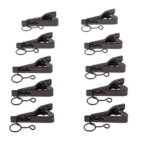 Clips metálicos tipo anillo de 9 mm para evitar caídas de micrófonos de solapa 4