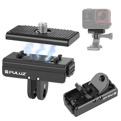PULUZ Insta360 Ace/Ace Pro/X4/X4 AirpNCbN[X}Eg CNCA~ ܂肽ݎC}Egx[X Insta360 X4p}Olbgx[X DJI OSMO/GoPropCA_v^[ B_/Or/n