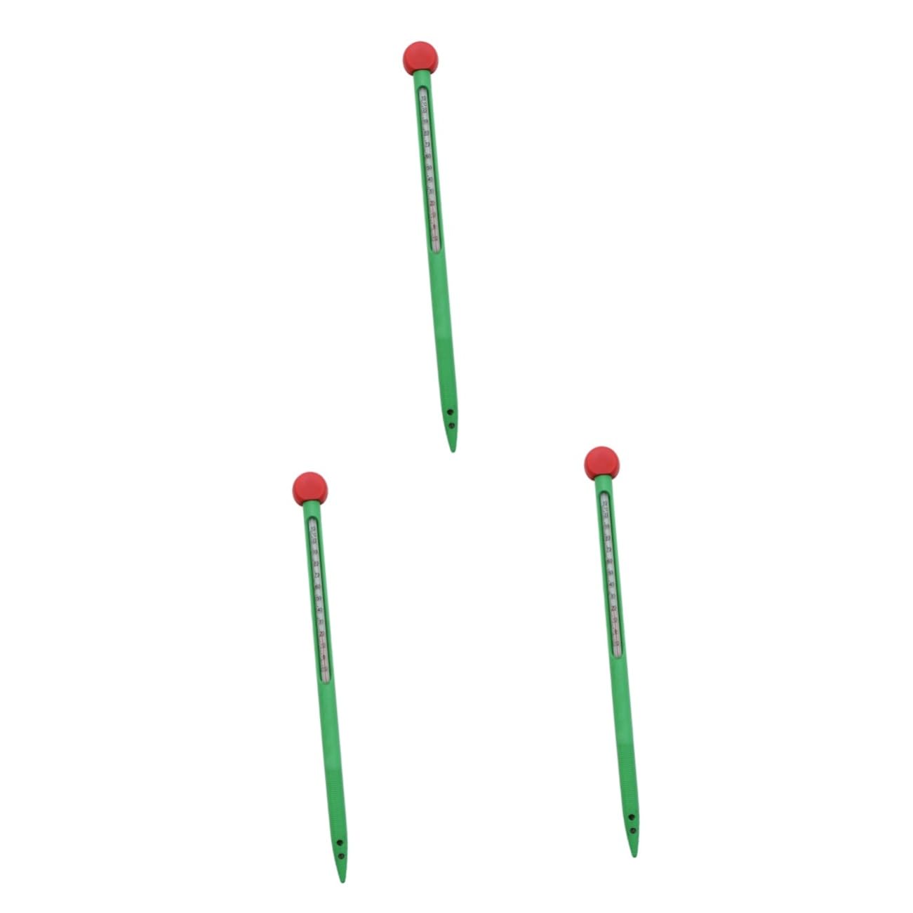 YARNOW 3pezzi Termometro Per Terreno Portatile Con Termometro Canna in Per Giardinaggio e Monitoraggio Del Compost Strumento Pratico Per Misurare La Temperatura Del Suolo