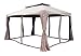 Produktbild Jet-line Gartenpavillon Pergola Gazebo Hakor 3 x 4 m braun Sonnenschutz Überdachung Alu Garten Terrasse Gartenlaube
