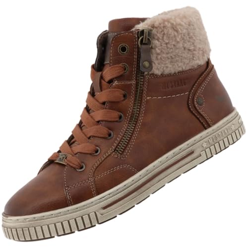 MUSTANG Damen High Top Sneaker Brown EU 38