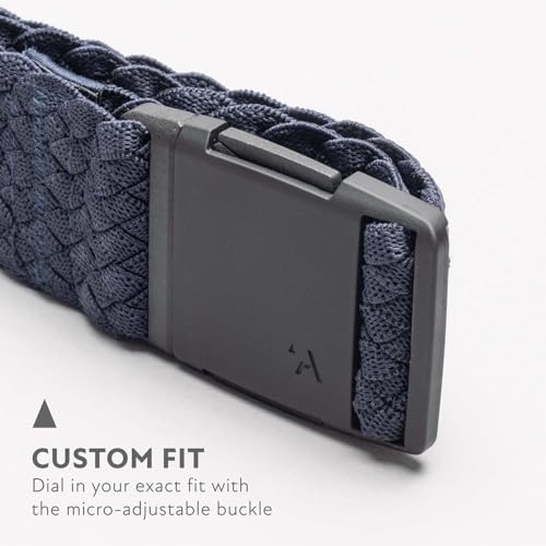 Image of Arcade Belts Futureweave Braided Woven Stretch Belt | For Men and Women, 4 Way Elastic, Metal Free Buckle, Unisex