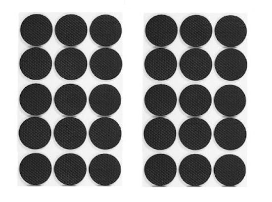 Chair Leg Floor Protectors, Round, Black, Self Adhesive, Non Slip, Noise Reducing, 2cm, 30 Pcs-image-10