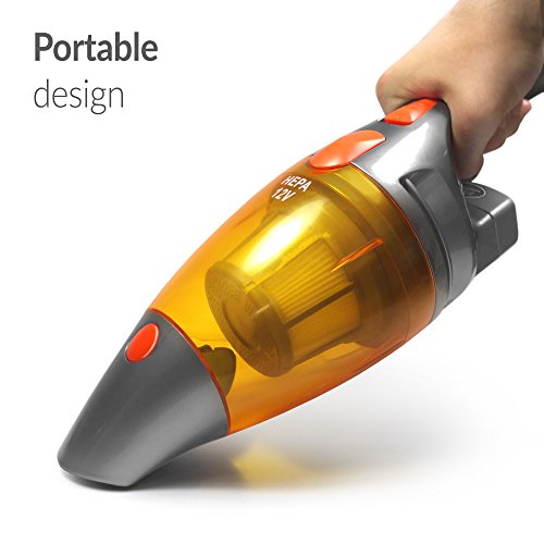 Kensun Cordless Car Vacuum Cleaner Ac/Dc For Home & Car Cleaning (110V & 12V) Portable Hand Held 100W High Power #TOP3