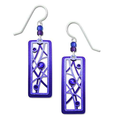 Adajio by Sienna Sky Blue Violet Twigs and Bubbles Earrings 7676