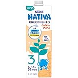 NESTLE Nativa leche crecimiento galleta María +12 meses envase 1 lt
