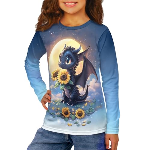 HUIACONG Boys Crewneck Shirts Kids Long Sleeve Tshirts for Children Girls3