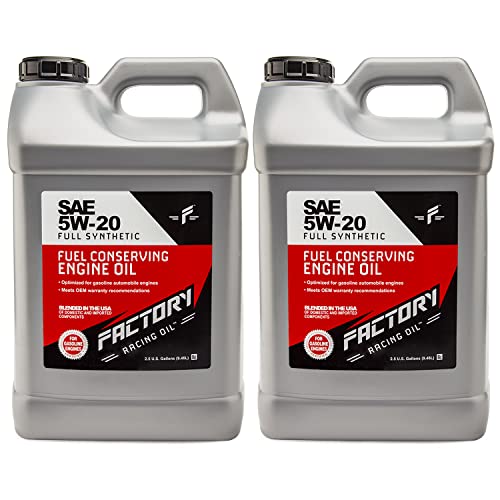 Factory Racing Oil SAE 5W-20 Full Synthetic Truck/SUV Engine Oil- API SP ILSAC GF-6A - 5 Gallon (2x2.5 Gal)