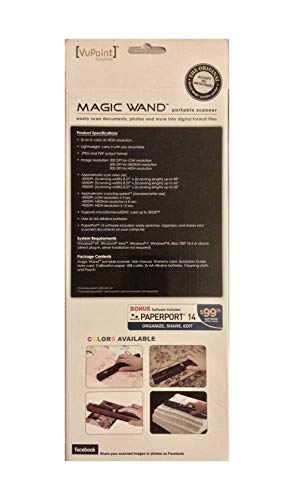 Scanner portable VUPOINT Magic Wand noir pour numériser vos documents