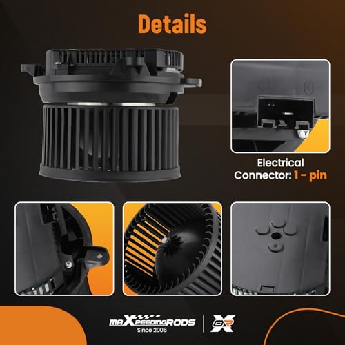 Image of maXpeedingrods HVAC Blower Motor with Fan VCC35000003 Fits for Freightliner 108SD / 114SD 2012-2022, for Business Class M2 Cascadia M2 100 106 112 T # 73R3152 1504026 HA24050 RD5130700P