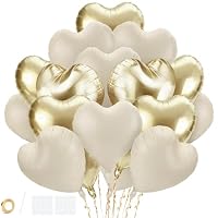30 Palloncini A Forma Di Cuore In Foil Oro Rosa - 18 Pollici (46x53 Cm) - Per Decorazioni San Valentino, Matrimoni E Compleanni - 3