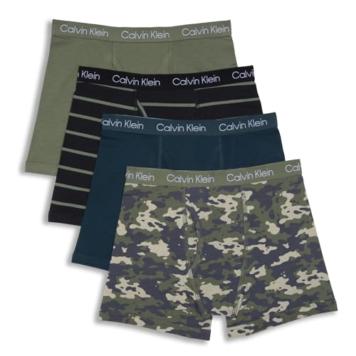 Calvin Klein Boys Underwear 4 Pack Boxer Brief Value Pack Camostripe Pk Large