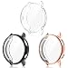 EZCO 3-Pack Screen Protector Case Compatible with Samsung Galaxy Watch Active 2 40mm / 44mm, Plated Soft Tup Case Full Coverage Screen Protective Cover Bumper Frame for Galaxy Active 2 Watch