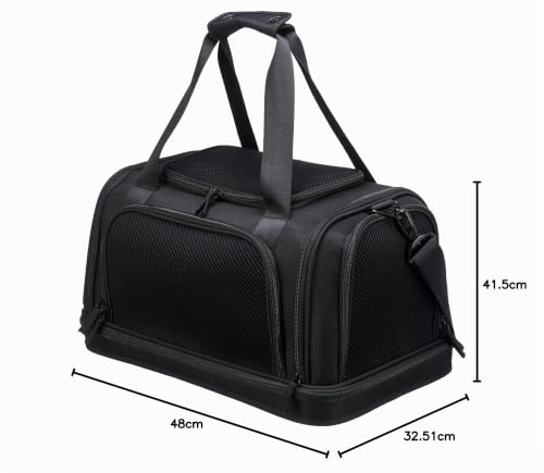 Trixie Airline Tasche Plane, Flugzeug Reisetasche Für Hunde, 28 × 25 × 44 cm, Schwarz - 28904