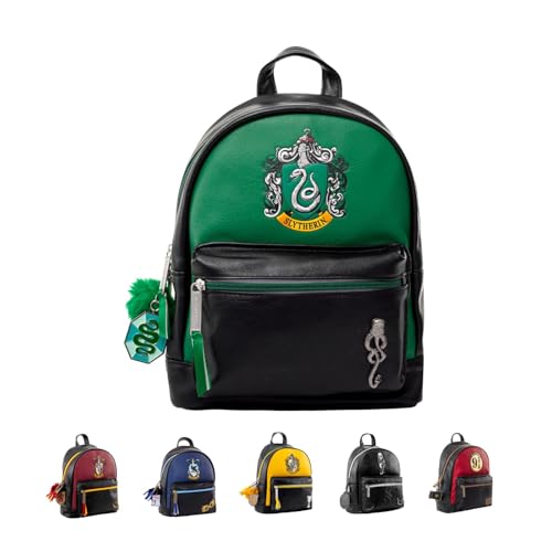 ‎Pyramid International Harry Potter (Slytherin) Fashion Backpack Mixte Sac à dos tendance Harry Potter (SLYTHERIN), Vert, Taille unique
