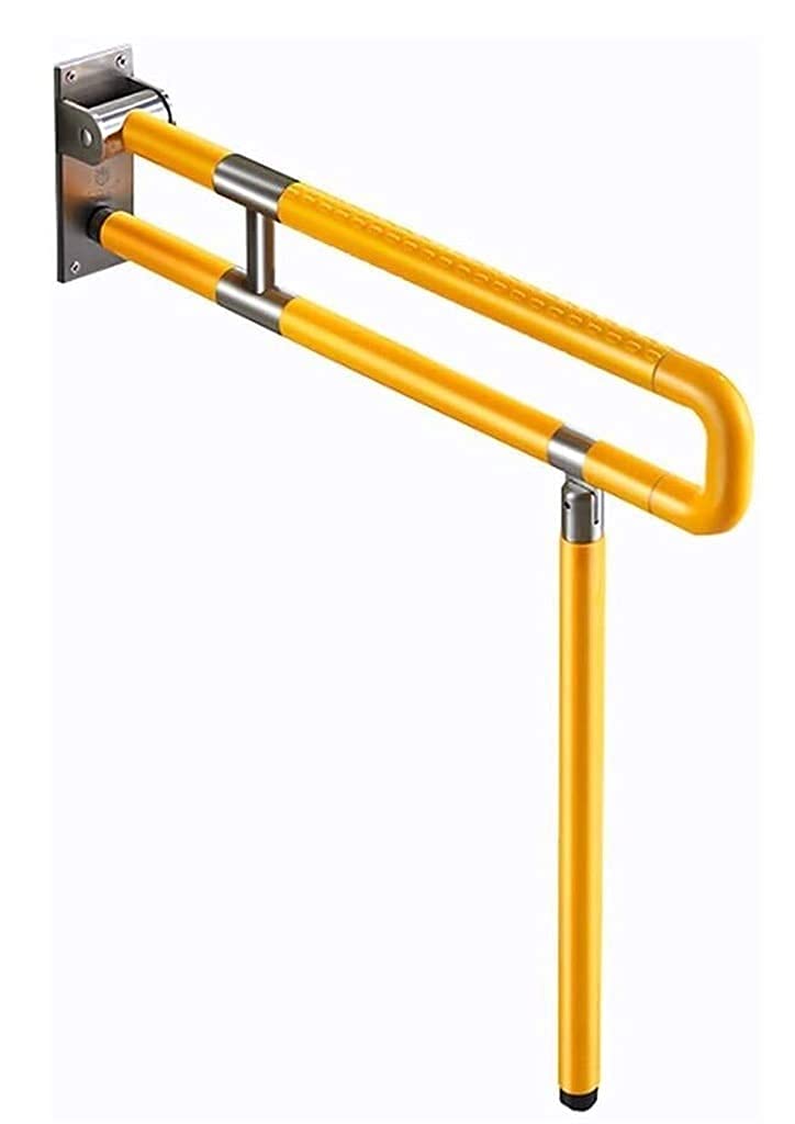 Barre d'appui pliante en inox 304 pour sécurité de salle de bain