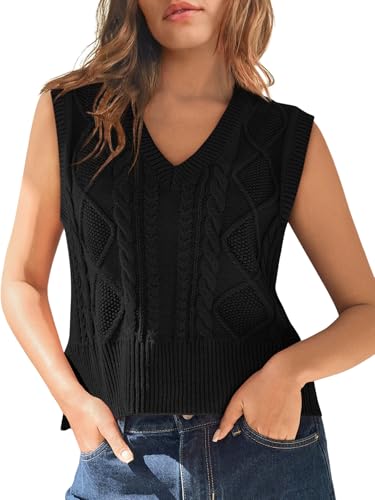 トップス OVY Cotton Wool V-neck Knit Vest 41v1mbzq-9L.jpg