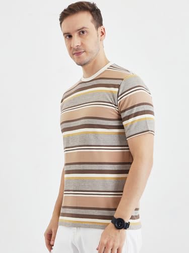 Image of Pivl Men's Summer Striped Style Trendy t Shirt