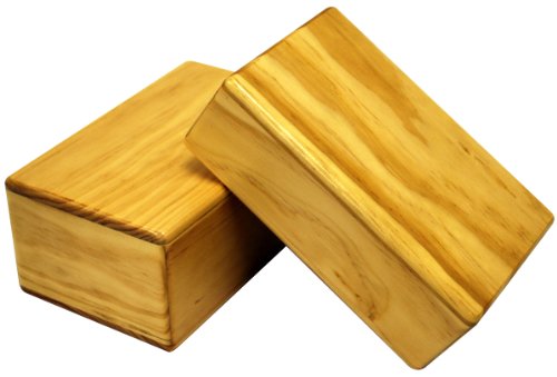 Yoga Direct New Zealand Pine Wood Yoga Block, 4-Inch Yoga Direct New Zealand Pine Wood Yoga Block, 4-Inch