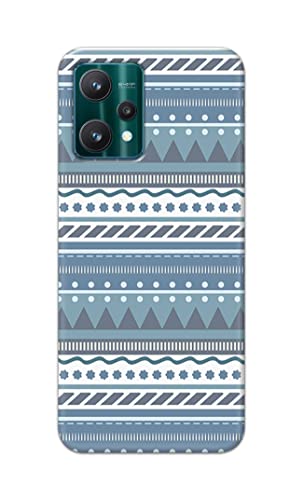 Image of Printed Hard Back Cover Case for Realme 9 Pro 5G Back Cover (Seamless Geometric Tribal Pattern) -1803