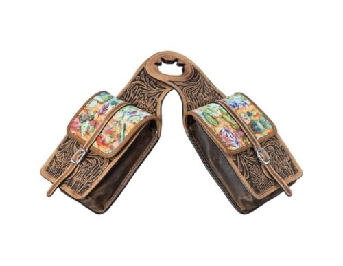 JT International Tough1 Printed Leather Horn Bag Cactus/Antique