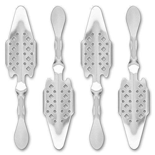 4x Absinth Löffel Losanges 41 - Absinthe Spoon - Cuillère à Absinthe originale