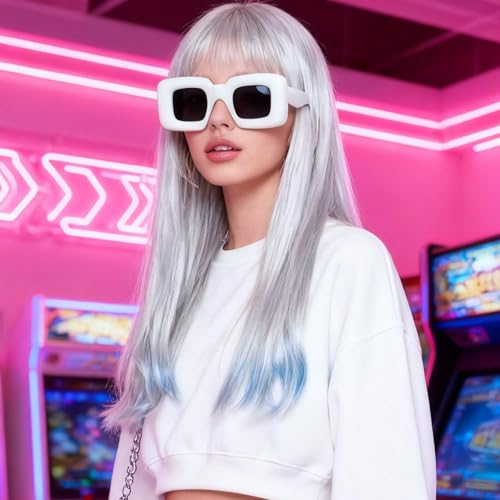 Image of laureles Fashion Cat Eye Y2K Sunglasses Women Vintage Red Yellow Blue Square Sun Glasses Men Punk Shades UV400