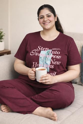 Image of In Love Women's Plus Size Longline T-Shirt with Side Pocket, 3 /4 Sleeve, Crew Neck