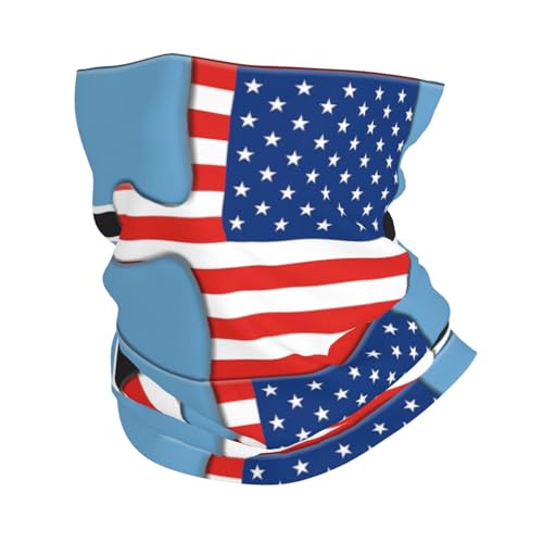 Neck Gaiter Botswana Botswanian Botswanan And American Flag Usa Friendship Face Mask Bandana Rave Face Cover Scarf Mask Balaclava Headband Head Wrap Sports Headwear Outdoors For Men Women2