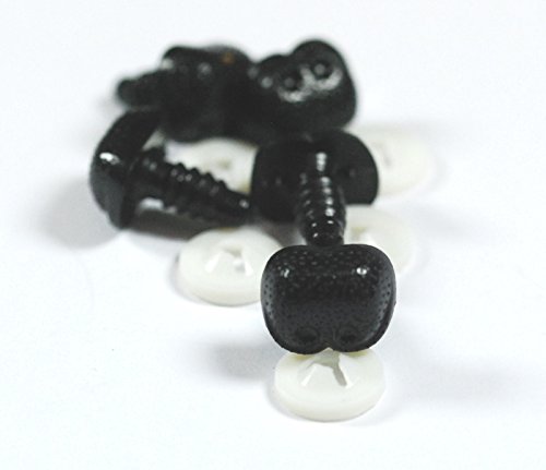 Animal Chien Nez/Noir 12 mm, plastique, dos de Teddy & Peluche Ours pouvoir détaillées Nez noir