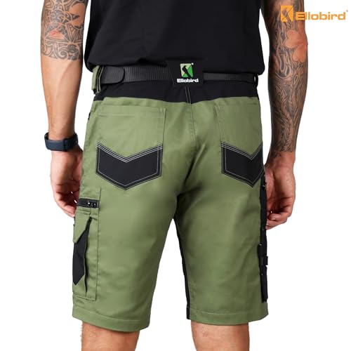 Ellobird Work Shorts for Men Construction Workwear(Olive36) - image 2
