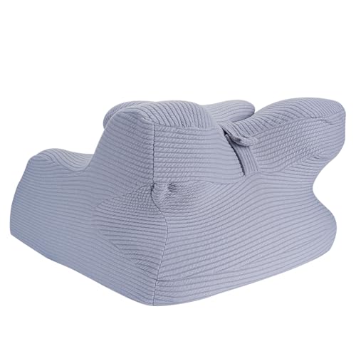 Wakects Almohada Viscoelástica, Almohada Ortopédica, Almohada para el Dolor de Cuello, Almohada de Lectura Hecha de Espuma Viscoelástica, Altura Ajustable para Personas Que Duermen de