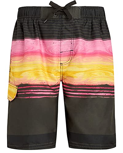 Image of Kanu Surf Men's Big Viper Extended Size Stripe Swim Trunk