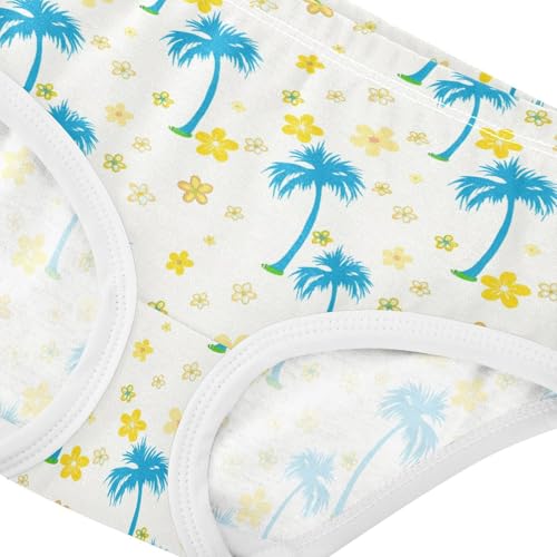 Summer Palm Tree Flowers Floral Toddler Girls's Underwear 2T 23022284